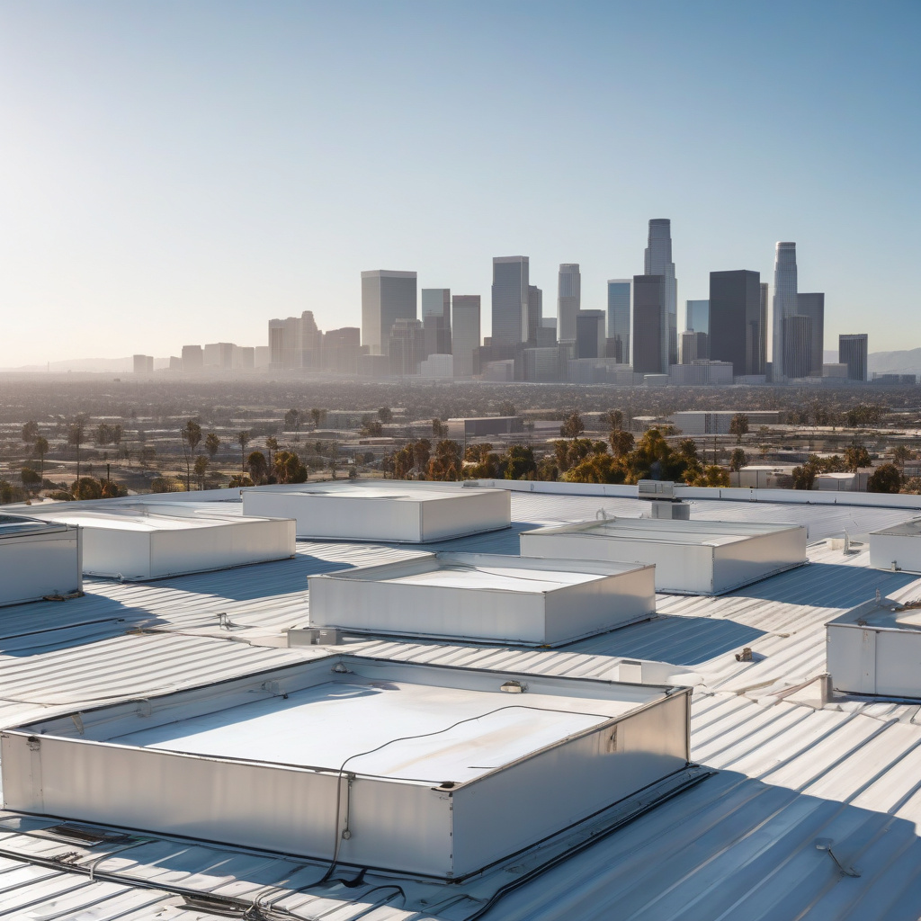 Cool and Flat Roof Installation Los Angeles Cool roof installation Los Angeles white reflective surface