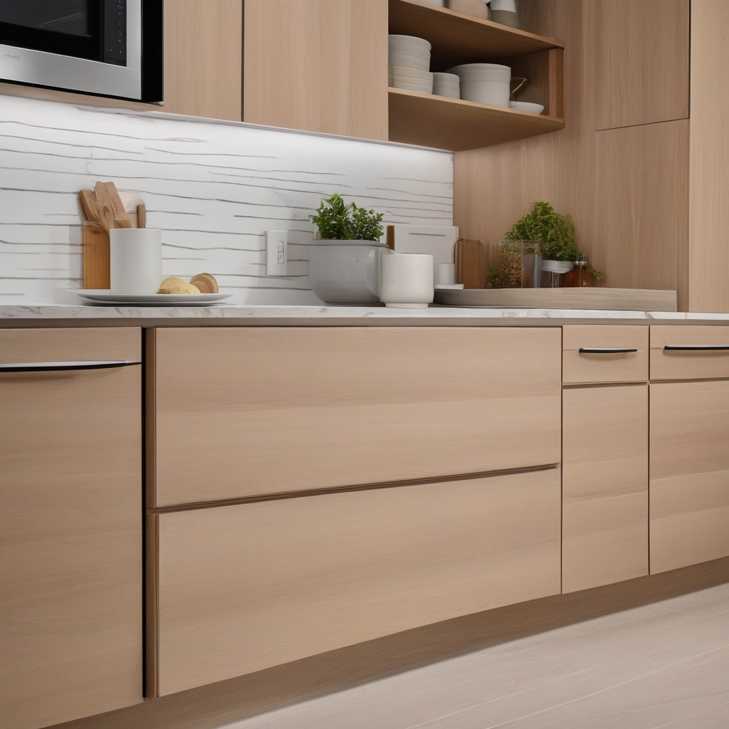 Custom Kitchen Cabinets Remodeling in Los Angeles Custom kitchen cabinets remodel Los Angeles with soft-close drawers and lighting