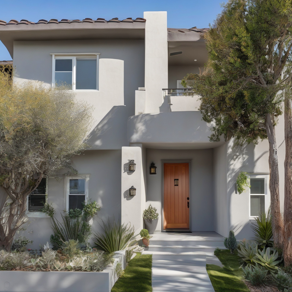 Exterior House Painting Los Angeles Exterior house painting Los Angeles with ladders and workers