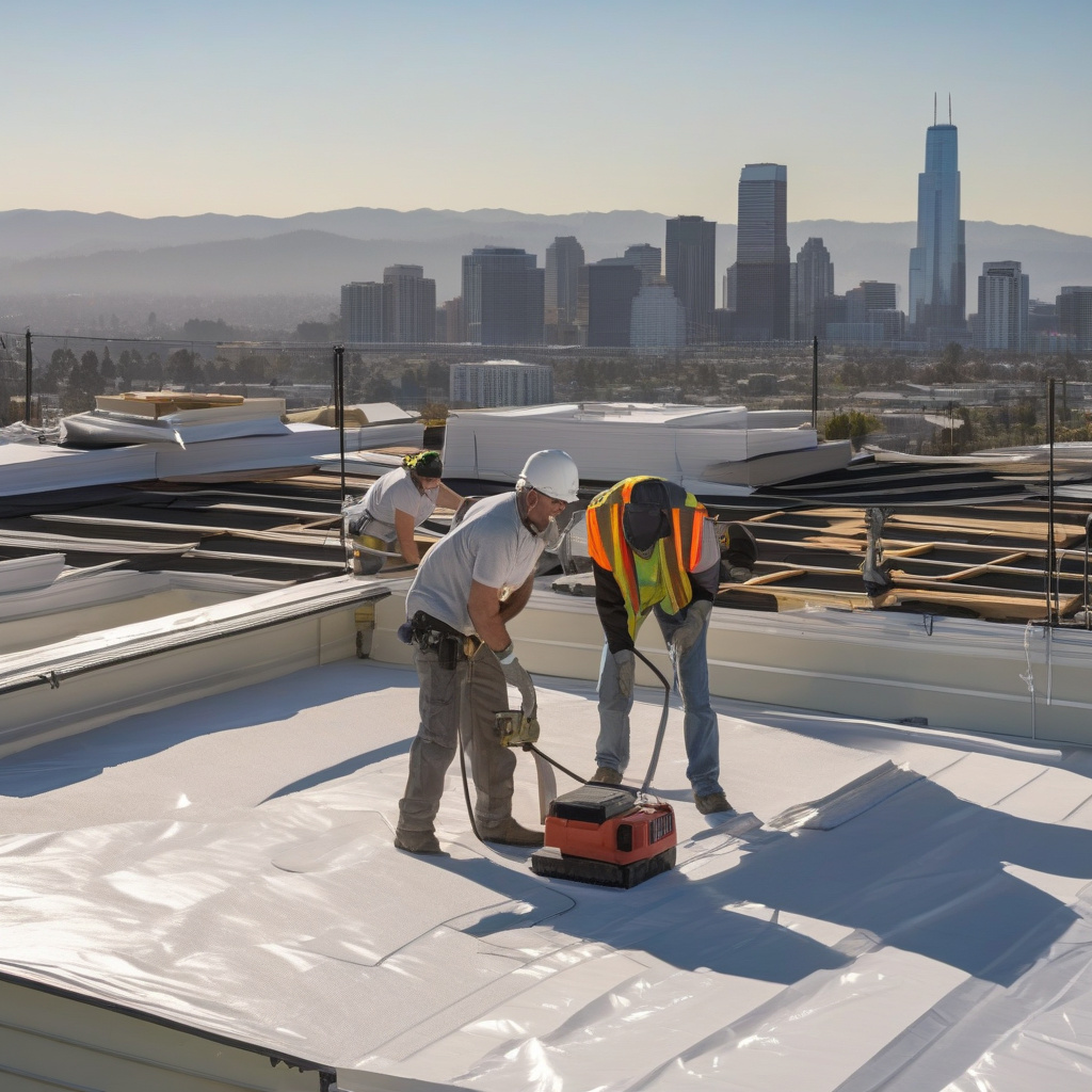 Spray Foam Roofing Application in California spray foam roof installation process in California