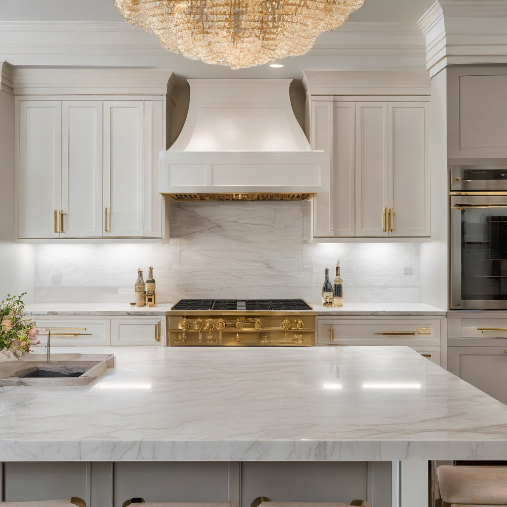 Luxury Kitchen Remodel Los Angeles Luxury kitchen remodel Los Angeles marble countertops and lighting