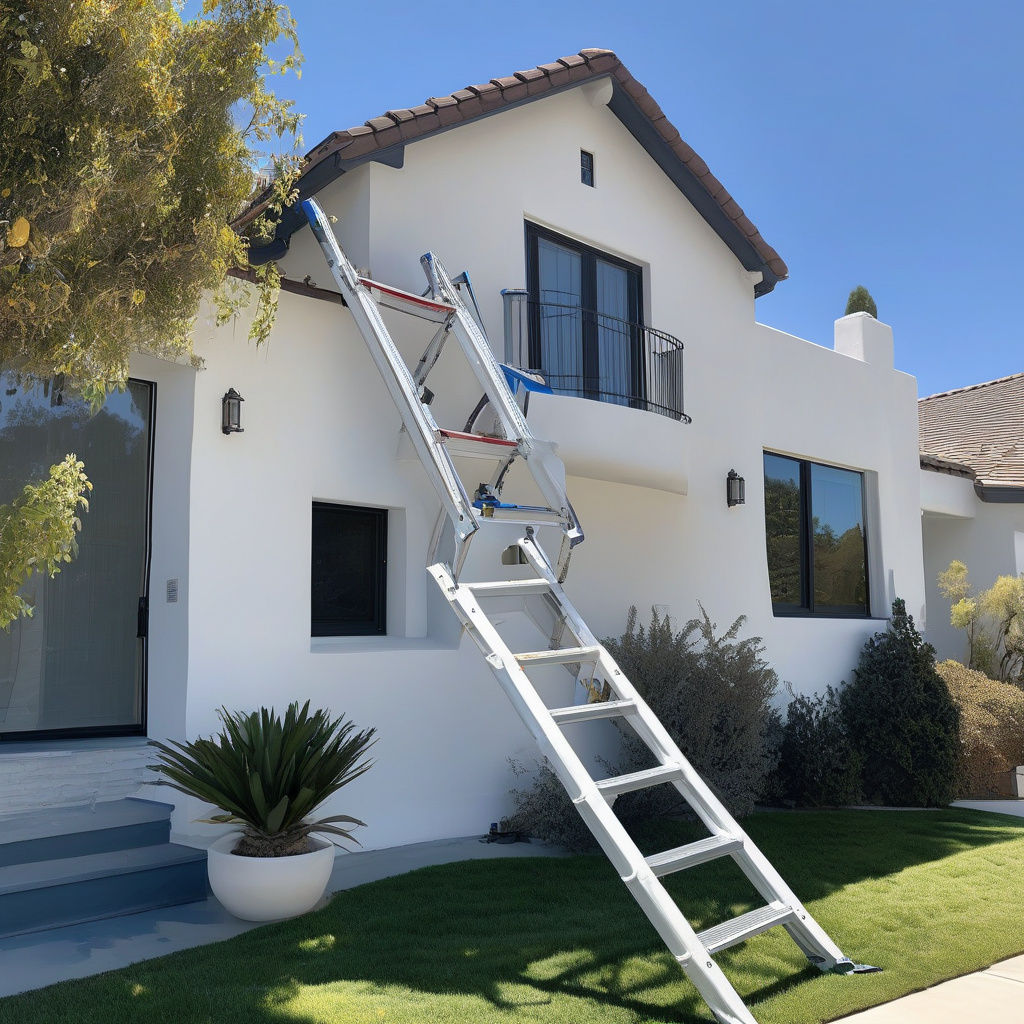 Professional Painting Contractors Los Angeles Painting contractors Los Angeles working on house exterior