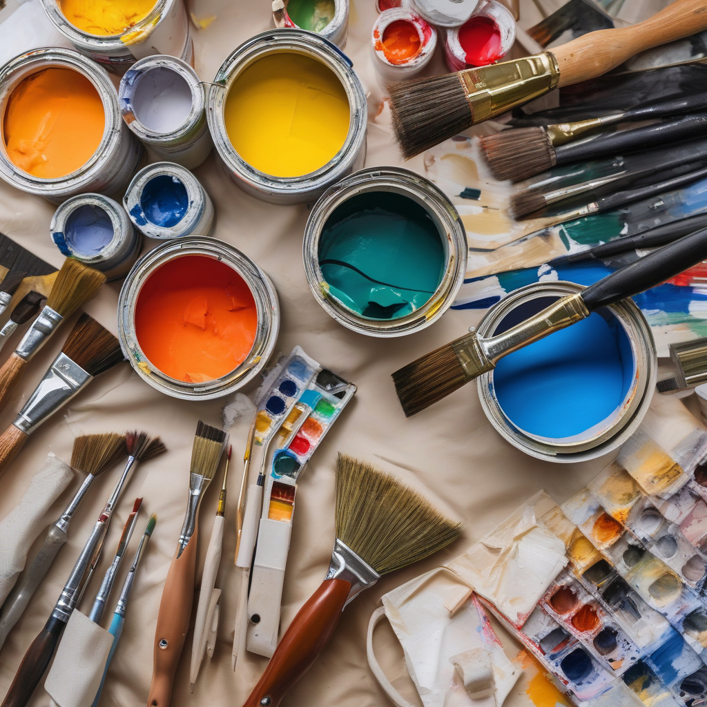 Professional House Painting Process Los Angeles House painting process Los Angeles with tools and prep work