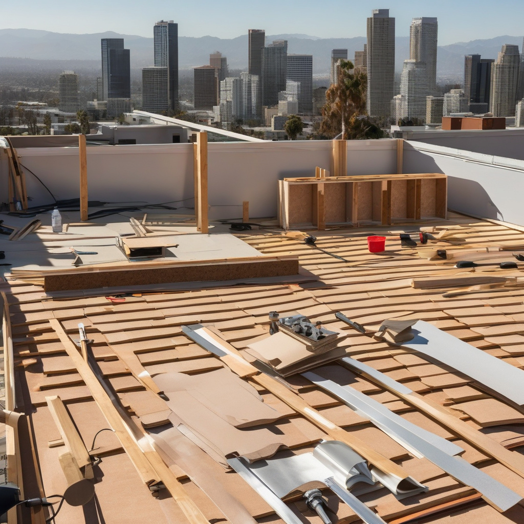 Professional Roofing Services Los Angeles Professional roofing contractors Los Angeles installing asphalt shingles