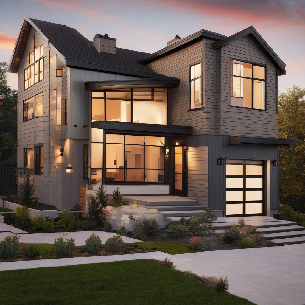 home with new second-floor addition