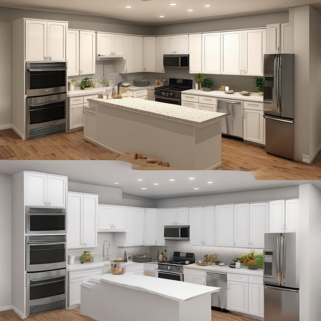 Small Kitchen Remodel in Los Angeles – Improved Functionality Small kitchen remodel before and after Los Angeles open layout