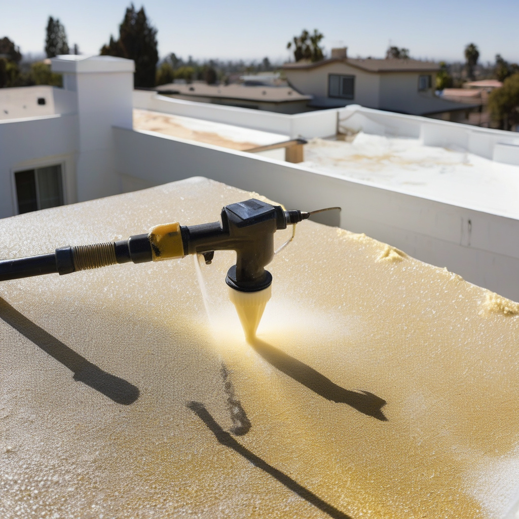 Polyurethane Spray Foam Roofing System polyurethane spray foam insulation for California roof