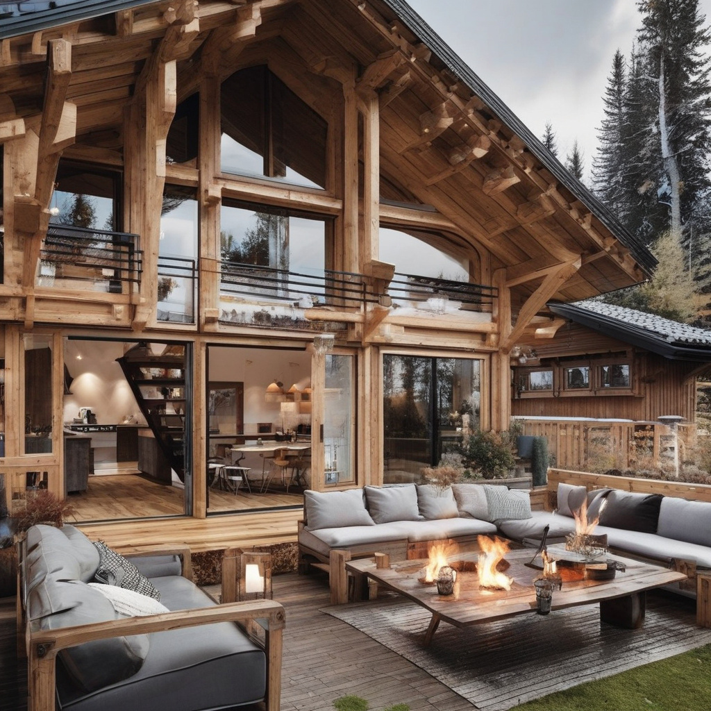Chalet-style combined houses: the best designs for your home