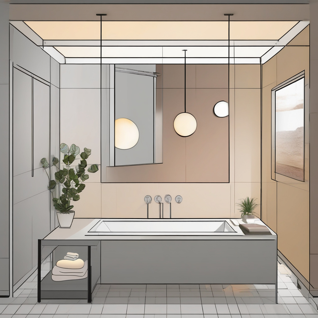 How to plan lighting layers in a modern bathroom