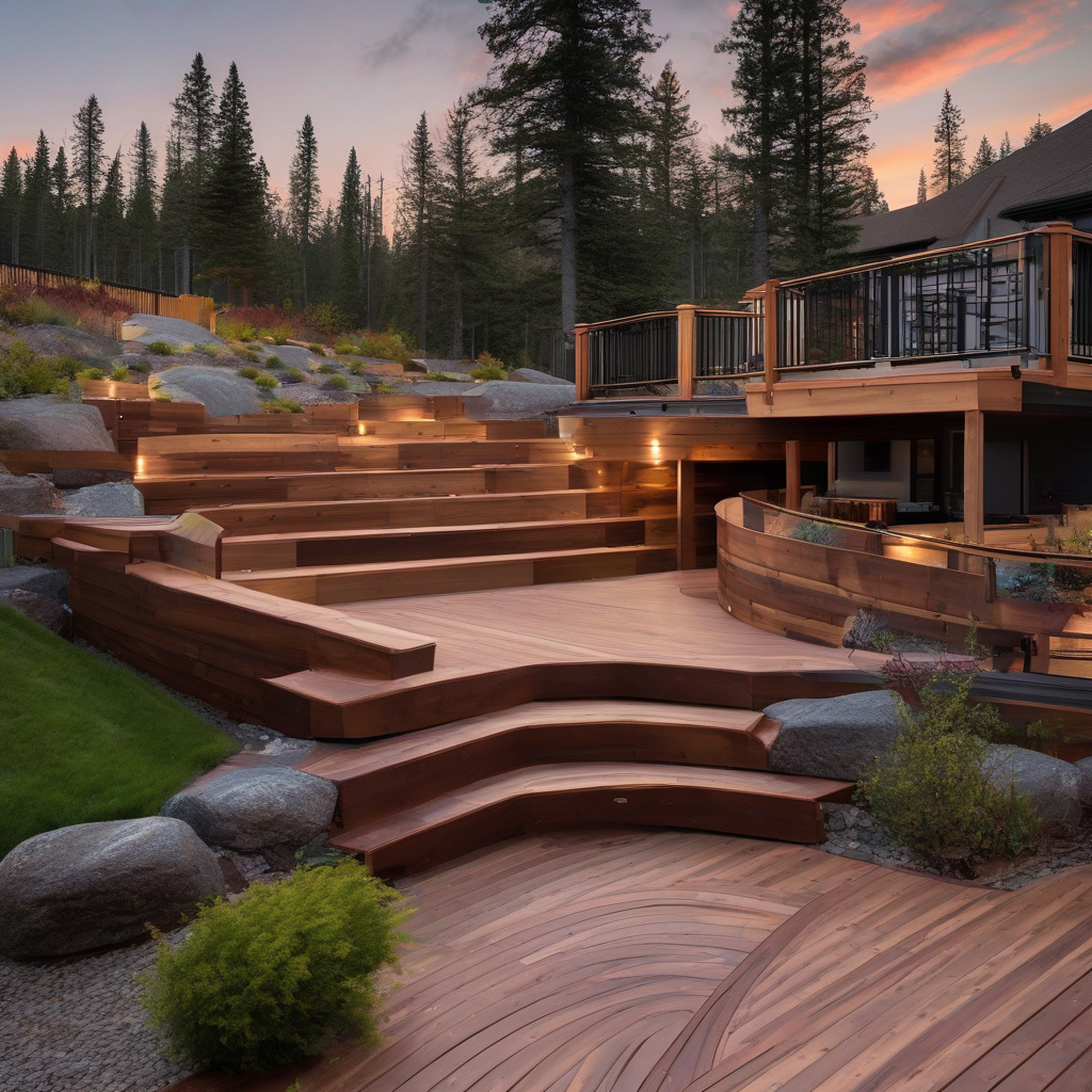 How to design a multi-level deck for sloped lots in LA