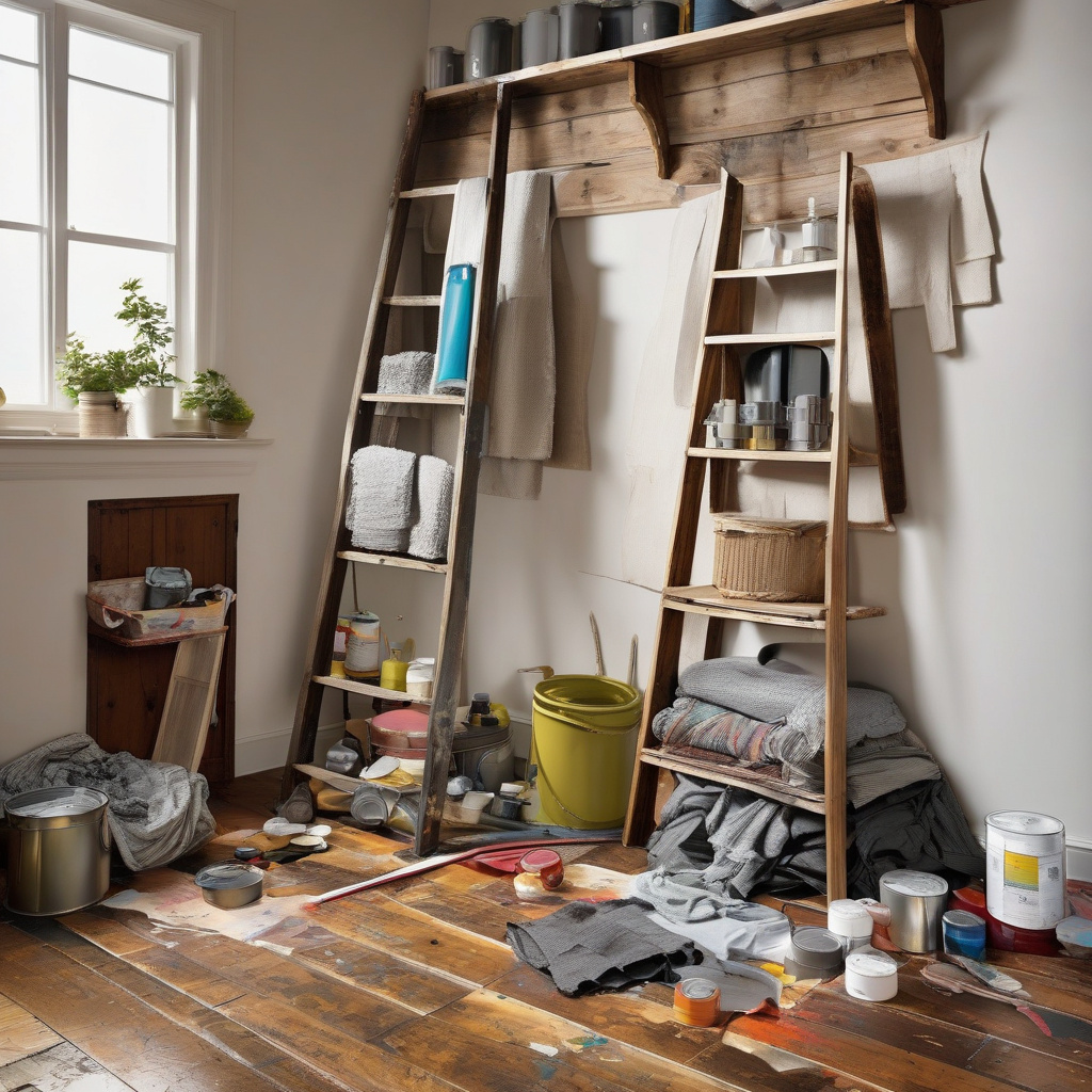 How painters protect floors and furniture during a project