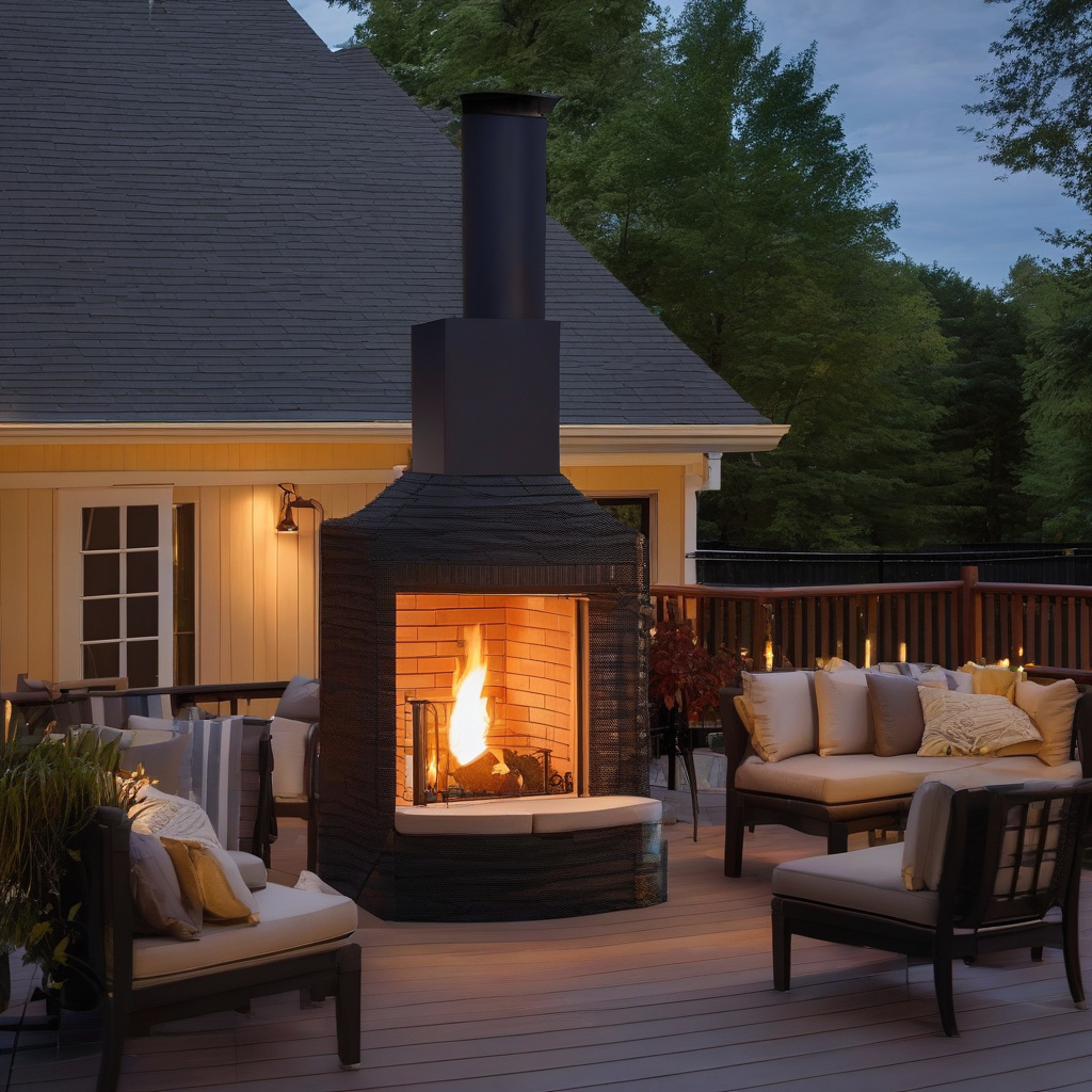 How to add an outdoor fireplace to your deck or patio