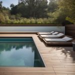 Poolside deck design ideas for LA backyards