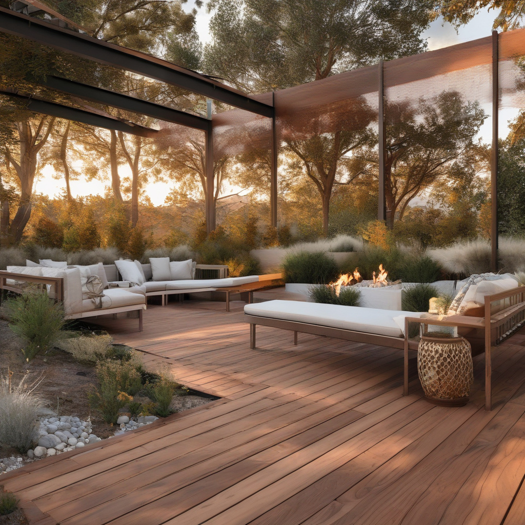 Fire-resistant materials for decks in high-risk zones