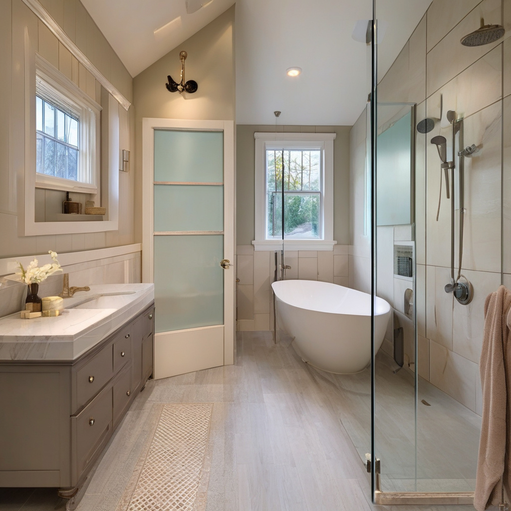 Windows for bathrooms: privacy glass and ventilation options