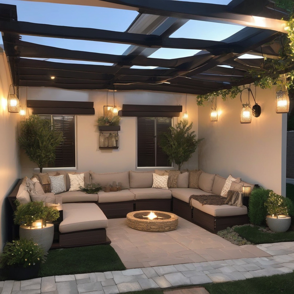 Converting a carport slab into a covered outdoor lounge