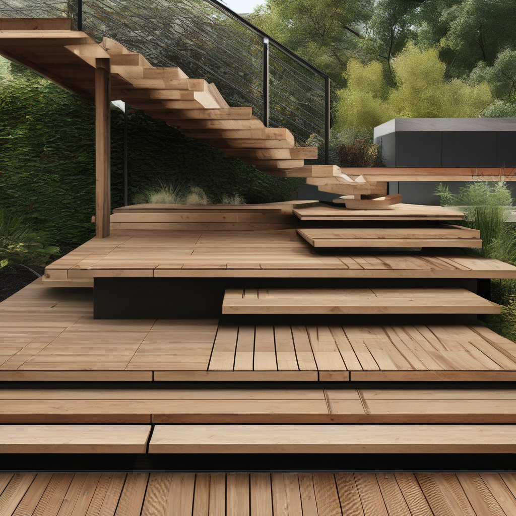 Building a deck around an existing tree or feature