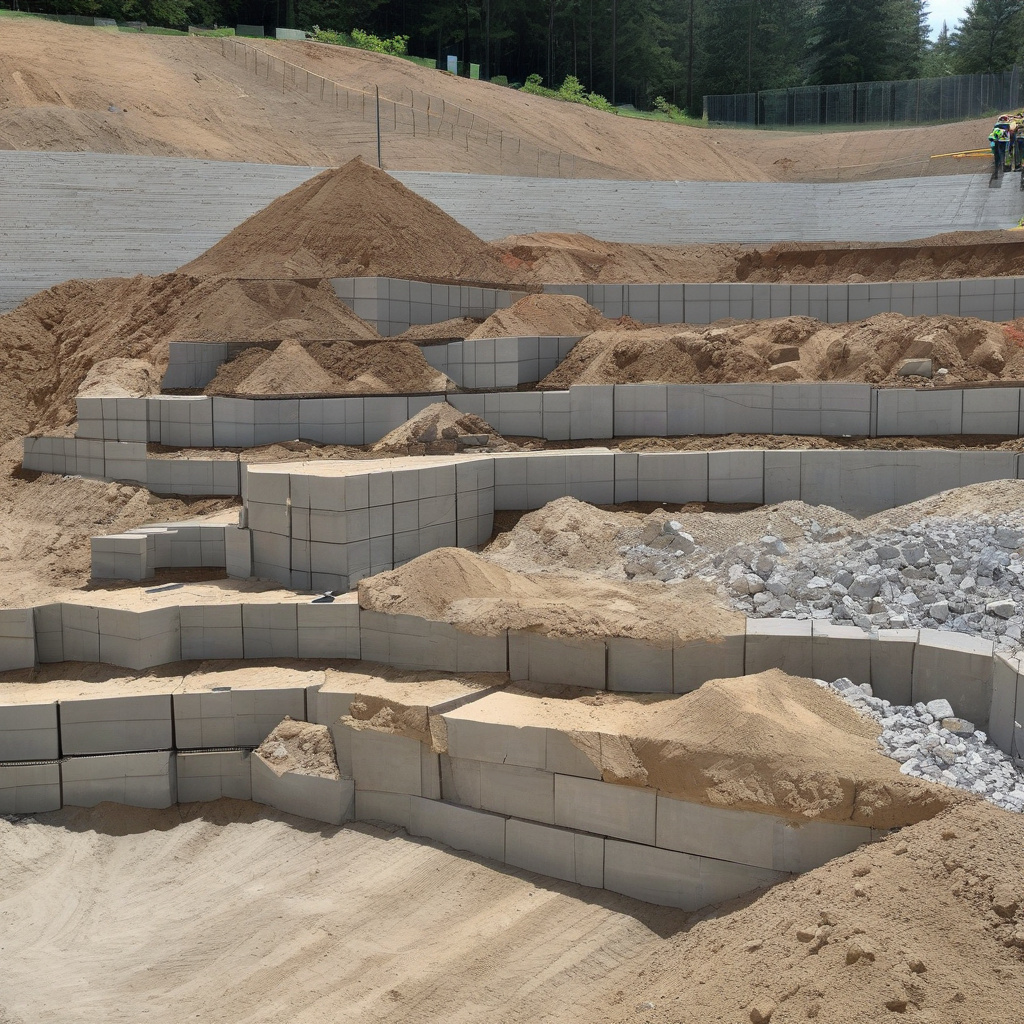 Using retaining walls to create terraced outdoor spaces