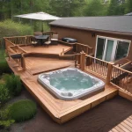 Adding a hot tub to your deck: structure and permits