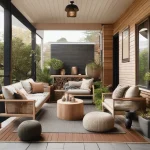 Transforming a front porch into usable outdoor living space