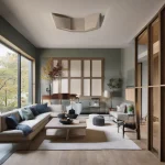 Creating color flow from room to room in open-plan homes